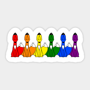 Pride Foxes Sticker